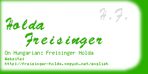 holda freisinger business card